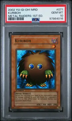 Yu-Gi-Oh! Kuriboh MRD-071 1st Edition PSA 10 Gem Mint-Super Rare - Image 1