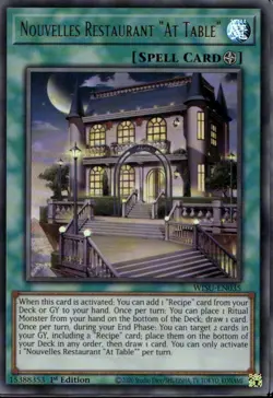 Nouvelles Restaurant "At Table" 1st Ed Ultra Rare WISU-EN035 Yu-Gi-Oh! - Image 1