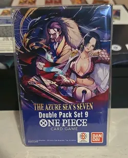 One Piece TCG: Double Pack Set 9 The Azure Sea's Seven - FACTORY SEALED! - Image 1