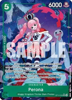 One Piece English - Perona - Alternate Art - OP14-033 - SR - NM - Image 1