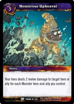 Monstrous Upheaval - Throne of the Tides - World of Warcraft TCG - Image 1