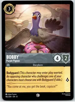 #182 Bobby - Purple Pigeon PLAYSET x4 2025 Disney Lorcana Reign of Jafar 4x - Image 4