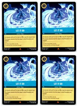 #163 Let It Go - Rare - Sapphire PLAYSET x4 2023 Disney Lorcana First Chapter 4x - Image 1