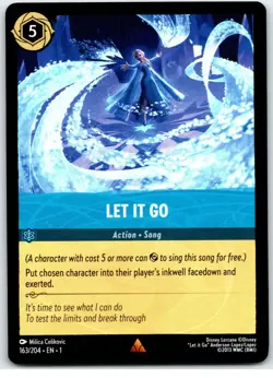 #163 Let It Go - Rare - Sapphire PLAYSET x4 2023 Disney Lorcana First Chapter 4x - Image 4