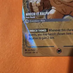 Disney Lorcana Azurite Sea Enchanted Wreck-It Ralph Ham Hands 220/204 EN 6 - Image 3