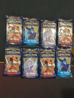 Disney Lorcana TCG The First Chapter 8 Booster Packs! Unopened English Packs. - Image 1