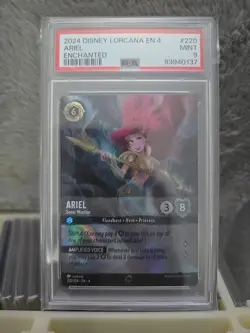 2024 DISNEY LORCANA EN 4-URSULA'S RETURN ENCHANTED ARIEL - SONIC WARRIOR PSA 9 - Image 1
