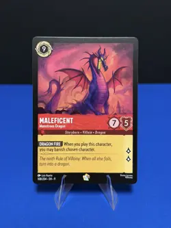 Maleficent Monstrous Dragon 108/204 Disney Lorcana Fabled LEGENDARY - MINT - Image 1