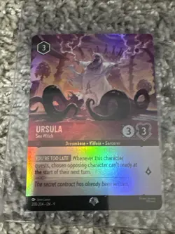 Disney Lorcana TCG Ursula's Return Ursula Sea Witch Queen Enchanted Card 208/204 - Image 3