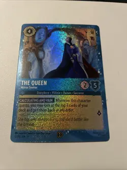 Disney Lorcana Costco Promo The Queen Mirror Seeker 12/P3 Glimmer Foil NM - Image 1