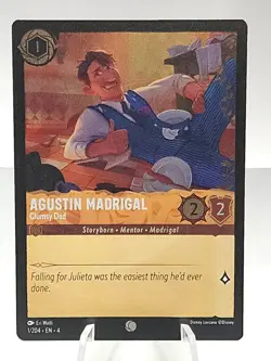 Agustin Madrigal Clumsy Dad 1/204 Common COLD FOIL Disney Lorcana - Image 1