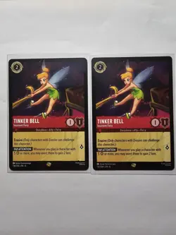 Disney Lorcana: 2x TINKER BELL - INSISTENT FAIRY Legendary Non-Foil (136/204) - Image 1