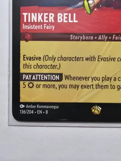 Disney Lorcana: 2x TINKER BELL - INSISTENT FAIRY Legendary Non-Foil (136/204) - Image 4