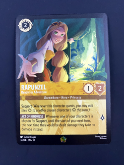 Rapunzel-Ready for Adventure 3/204 Disney's Lorcana Whispers in the Well Reg - Image 1