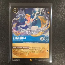 Disney Lorcana Whispers In The Well CINDERELLA legendary 155/204 - Image 1