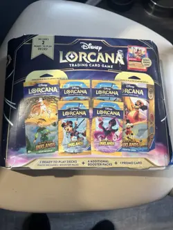 Disney Lorcana Into the Inklands Bundle 2 Starter Decks 6 Booster Packs & Bonus - Image 1