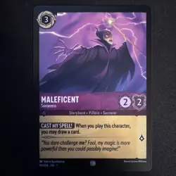 Disney Lorcana Maleficent Sorceress DEMO Card - Image 1