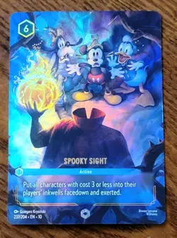 Disney Lorcana Whispers in the Well Enchanted Spooky Sight Holofoil 237/204 - Image 3