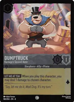 Dumptruck Karnage's Second Mate Foil 185/204 Reign of Jafar Disney Lorcana - Image 1