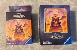 Disney Lorcana TCG Winnie The Pooh Deck Box and Sleeves - Image 1