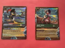 Disney Lorcana TCG Azurite Sea Disney cruise Line Exclusive Promo Daisy & Donald - Image 1
