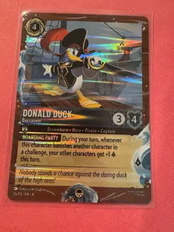 Disney Lorcana TCG Azurite Sea Disney cruise Line Exclusive Promo Daisy & Donald - Image 2