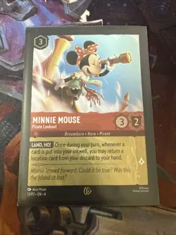✨Lorcana Minnie Mouse Pirate Lookout 12/P2 Cold Foil Disney Lorcana Promo Cards - Image 1