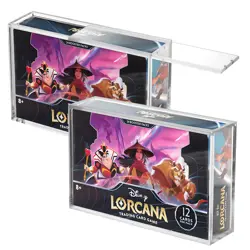 Disney Lorcana Booster Box Acrylic Case Magnetic Slid Lid UV Protective Showcase - Image 1