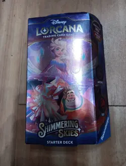 Shimmering Skies Starter Deck Disney Lorcana Amethyst Ruby Sealed Elsa - Image 1