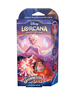 Shimmering Skies Starter Deck Disney Lorcana Amethyst Ruby Sealed Elsa TCG New - Image 1