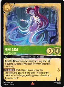 Megara Secret Keeper 86/204 Whispers in the Well Disney Lorcana - Image 1