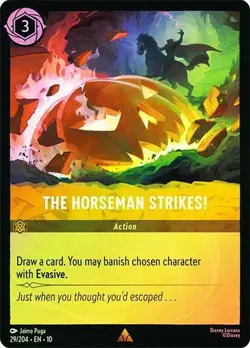 The Horseman Strikes 29/204 Whispers In The Well Rare Cold Foil Disney Lorcana - Image 1