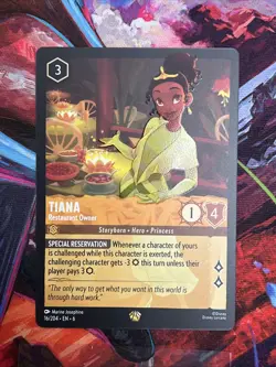 Disney Lorcana Tiana Restaurant Owner #16/204 Azurite Sea Pack Fresh NM/M - Image 1