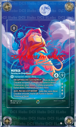 Disney Lorcana Mufasa - Ruler Of Pride Rock Enchanted 217/204 Custom Case - Image 3