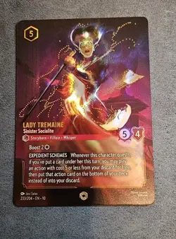 Disney Lorcana Enchanted - Lady Tremaine Sinister Socialite EN-10 233/204 - Image 3