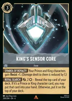 King's Sensor Core (200) Azurite Sea Disney Lorcana - Image 1