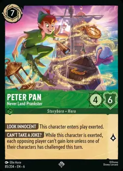 Peter Pan - Never Land Prankster (085) Azurite Sea Disney Lorcana - Image 1