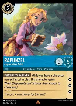 Rapunzel - Appreciative Artist (153) Foil Ursula's Return Disney Lorcana - Image 1