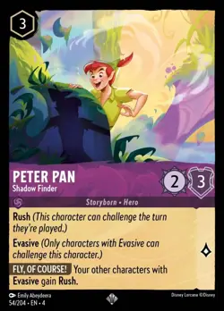 Peter Pan - Shadow Finder (054) Foil Ursula's Return Disney Lorcana - Image 1