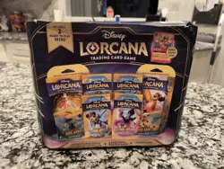 Disney Lorcana Trading Card Game 2 Decks 4 Booster Packs 1 Promo Card Sealed - Image 1