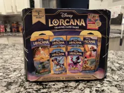 Disney Lorcana Trading Card Game 2 Decks 4 Booster Packs 1 Promo Card Sealed - Image 3