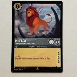 Mufasa 185/204 Disney Lorcana Into The Inklands Regular Rare Card NM - Image 1