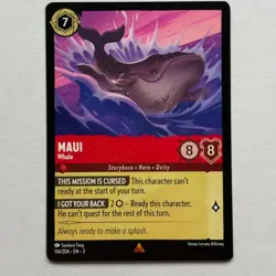 Maui 114/204 Disney Lorcana Into The Inklands Regular Rare Card NM - Image 1