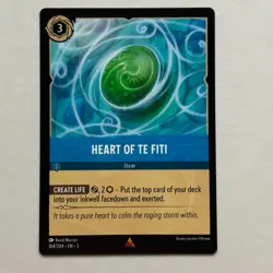 Heart Of Te Fiti 164/204 Disney Lorcana Into The Inklands Regular Rare Card NM - Image 1