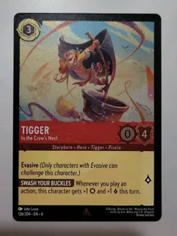 Disney Lorcana TCG - Azurite Sea: Tigger (126/204) - Rare Foil - Near Mint - Image 1