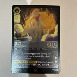 1x Zeus - Missing His Spark - Cold F NM Eng Lorcana - Disney Lorcana Promo Cards - Image 2