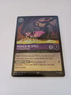 Lorcana Magica De Spell Conniving Sorceress 54/204 Whispers in the Well Foil - Image 1