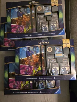 SEALED Disney Lorcana First Chapter Collector Set 6 Packs Portfolio Promo Costco - Image 1