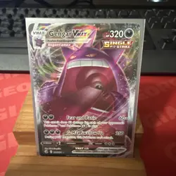 Pokemon 2021 Gengar VMAX 157/264 FA Single Strike Fusion Strike - Image 1