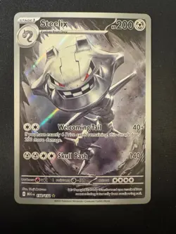 Pokemon 2025 Mega Evolution Steelix 150/132 Illustration Rare Near Mint - Image 1